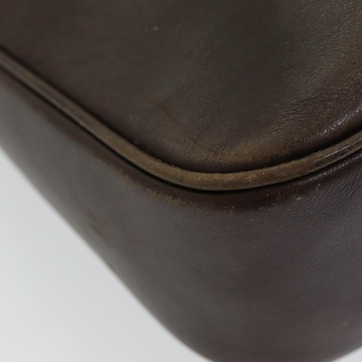 GUCCI Bamboo Shoulder Bag Leather 2way Brown 001 3444 1638 82177