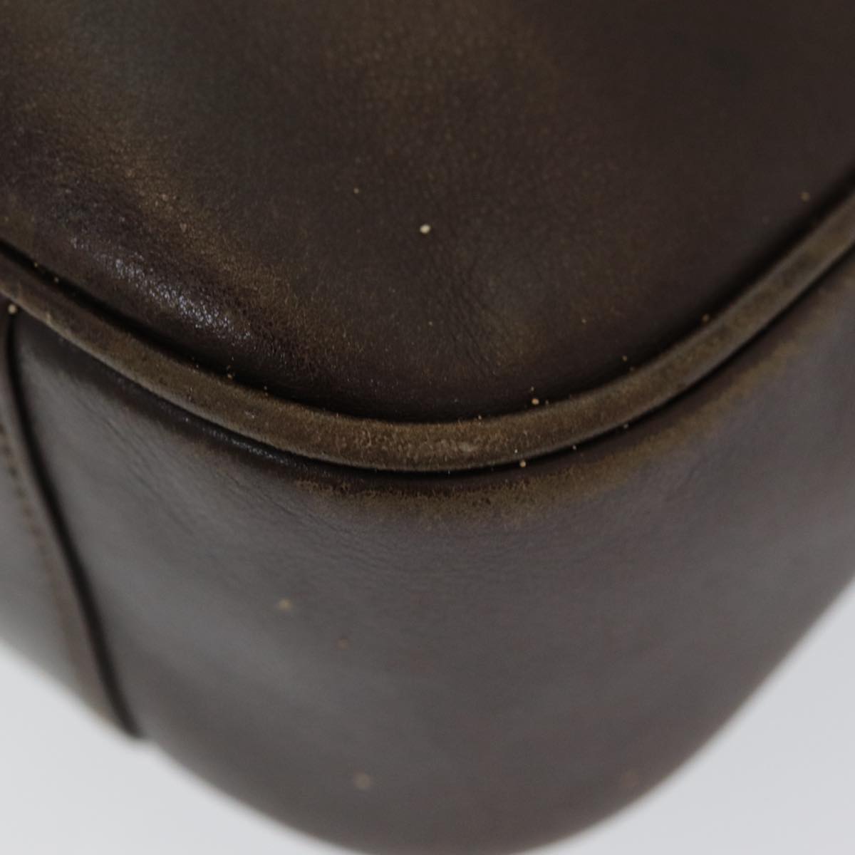 GUCCI Bamboo Shoulder Bag Leather 2way Brown 001 3444 1638 82177