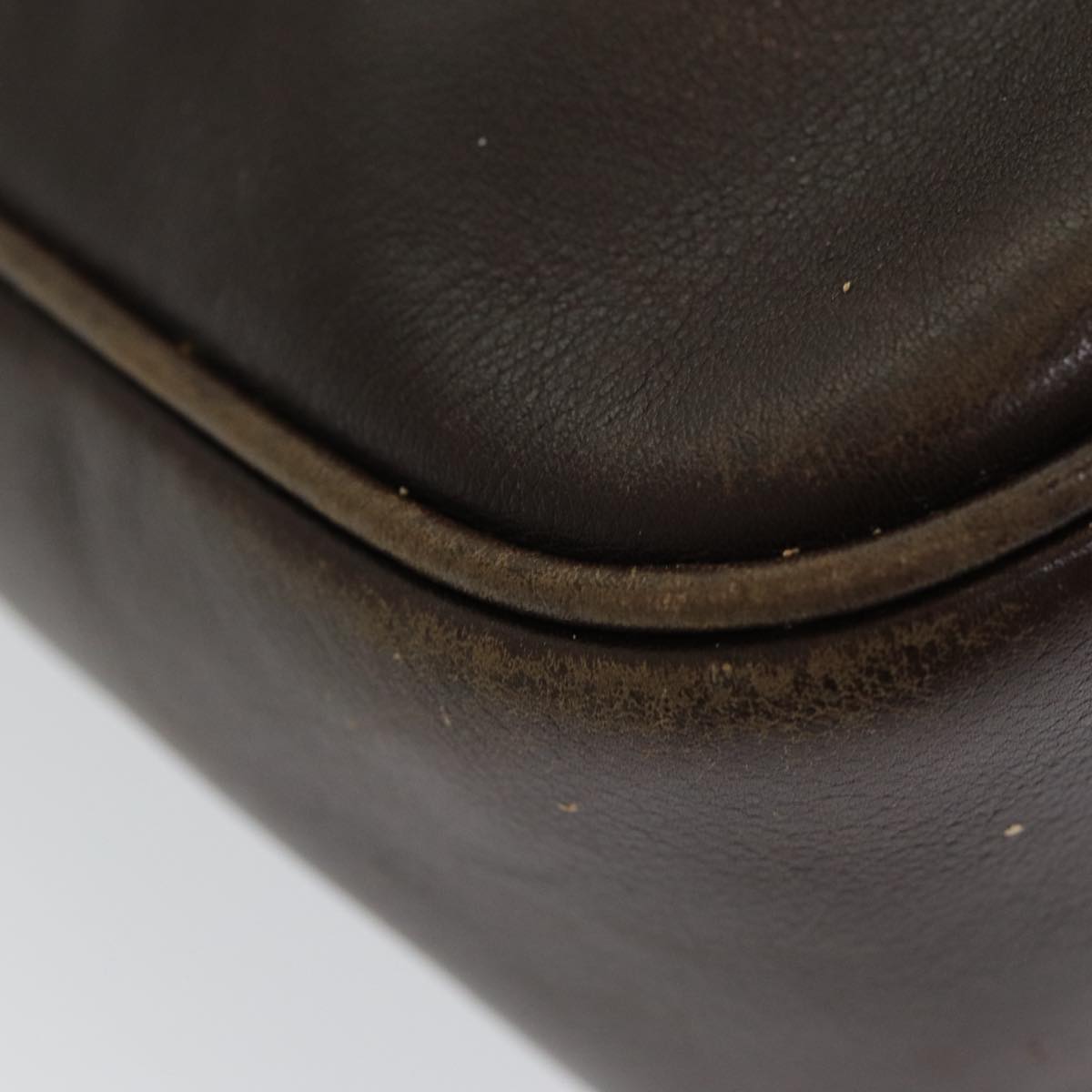 GUCCI Bamboo Shoulder Bag Leather 2way Brown 001 3444 1638 82177