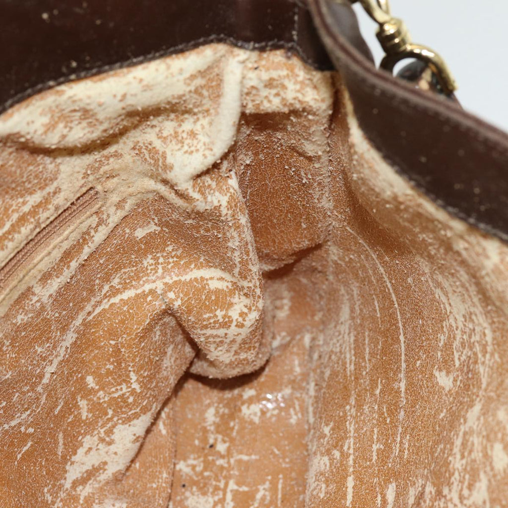 GUCCI Bamboo Shoulder Bag Leather 2way Brown 001 3444 1638 82177