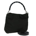 GUCCI Bamboo Hand Bag Nylon 2way Khaki 001 1638 82192