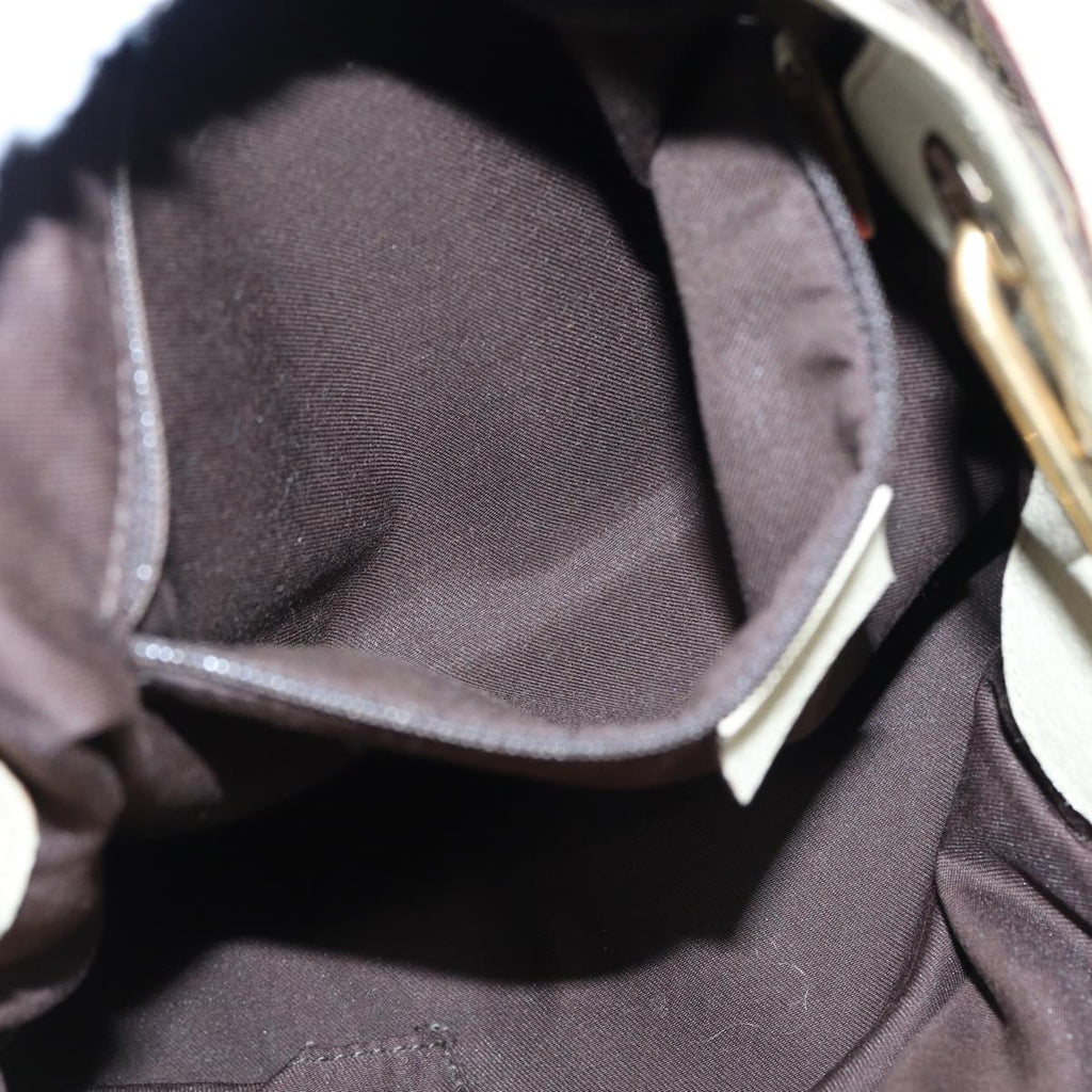 GUCCI GG Canvas Shoulder Bag Beige 121023 82193