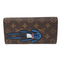Louis Vuitton Portefolio Plaza Double Fold Wallet Double Folded Wallet Wallet PVC Coated Canvas Animal Monogram  Monogram  Brown M80158