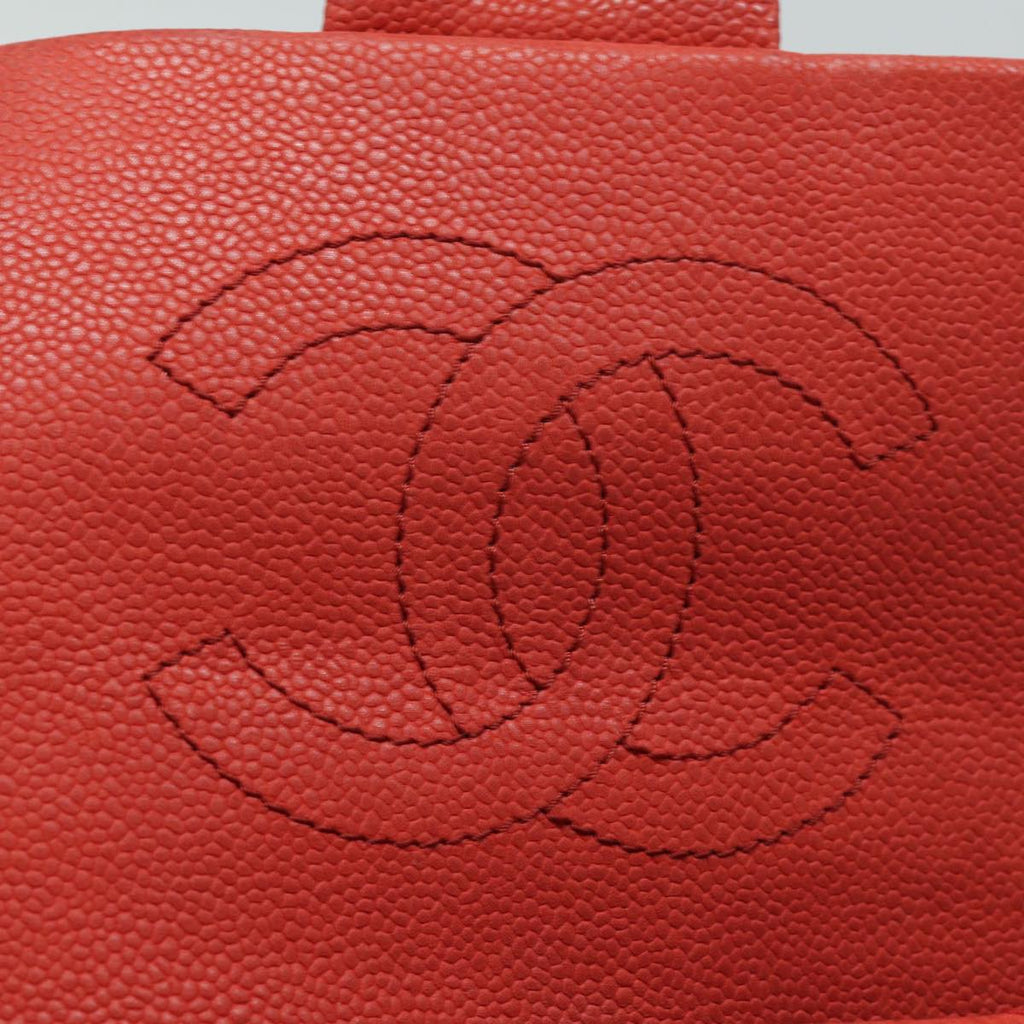 CHANEL Matelasse Shoulder Bag Caviar Skin Beige CC 82249A