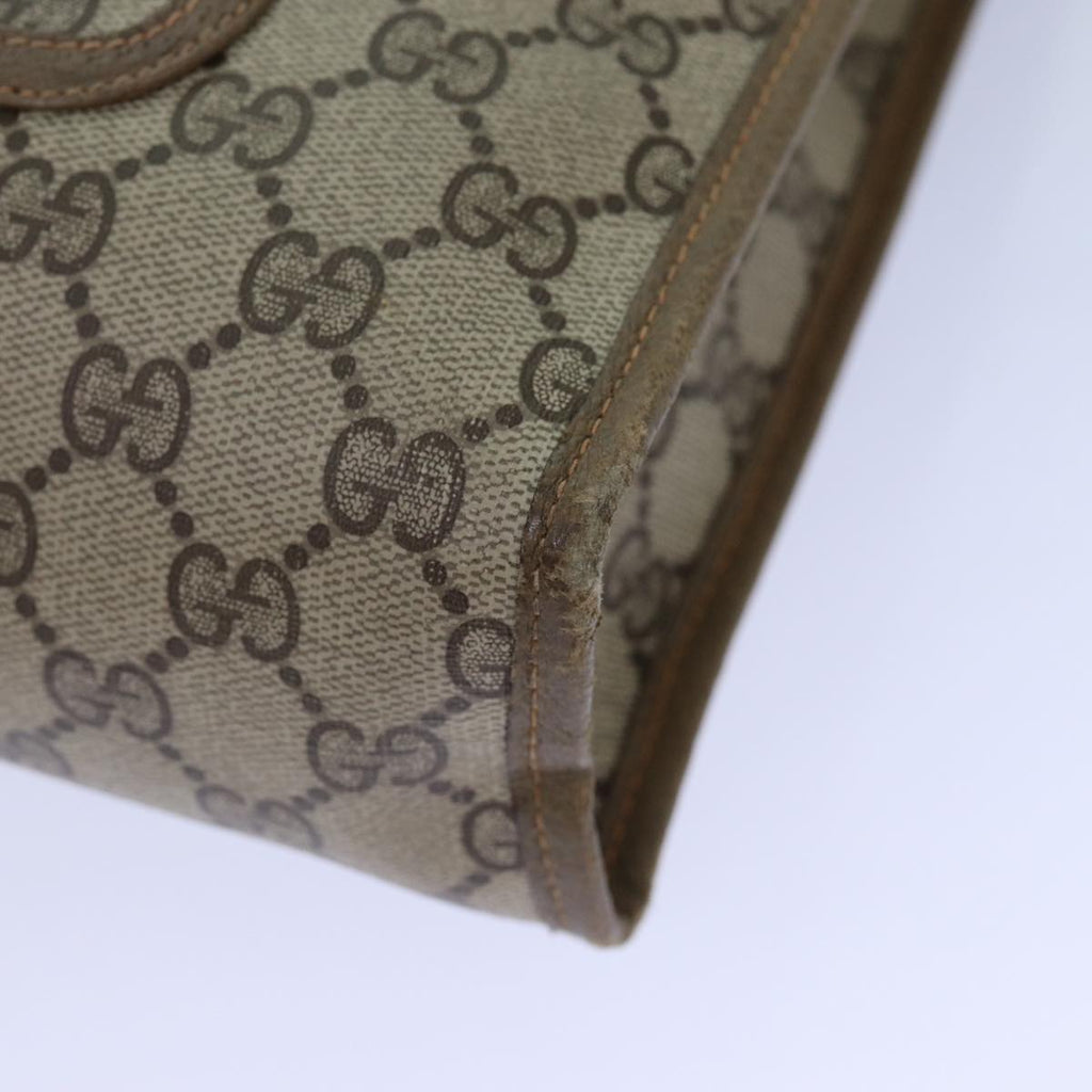 GUCCI GG Supreme Tote Bag WebSherry Line PVC Beige 89.02.997 82256
