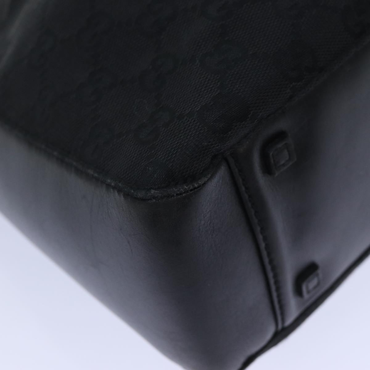 GUCCI GG Canvas Hand Bag Black 101919 82264
