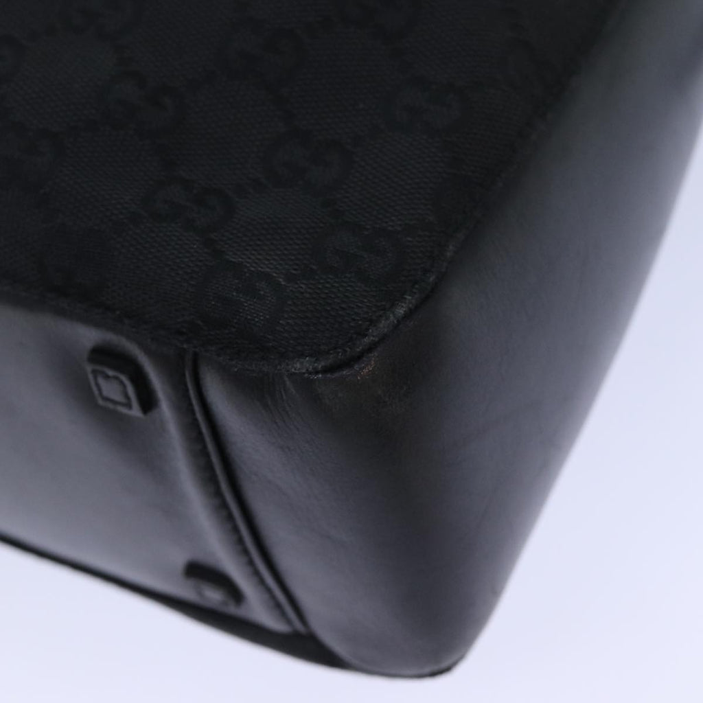 GUCCI GG Canvas Hand Bag Black 101919 82264