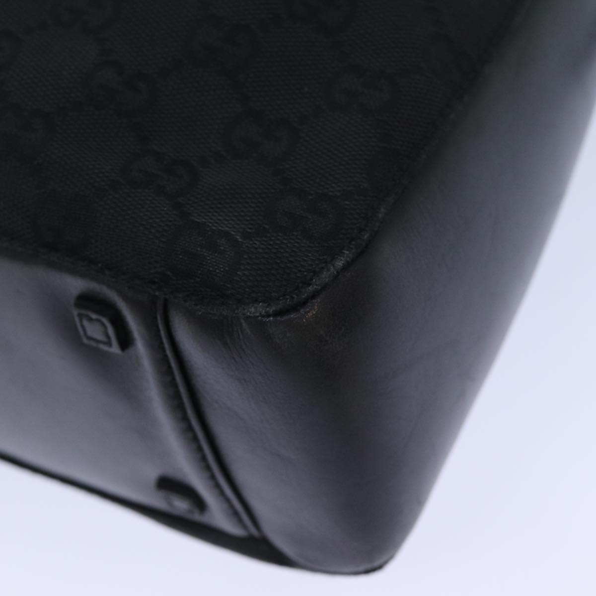 GUCCI GG Canvas Hand Bag Black 101919 82264