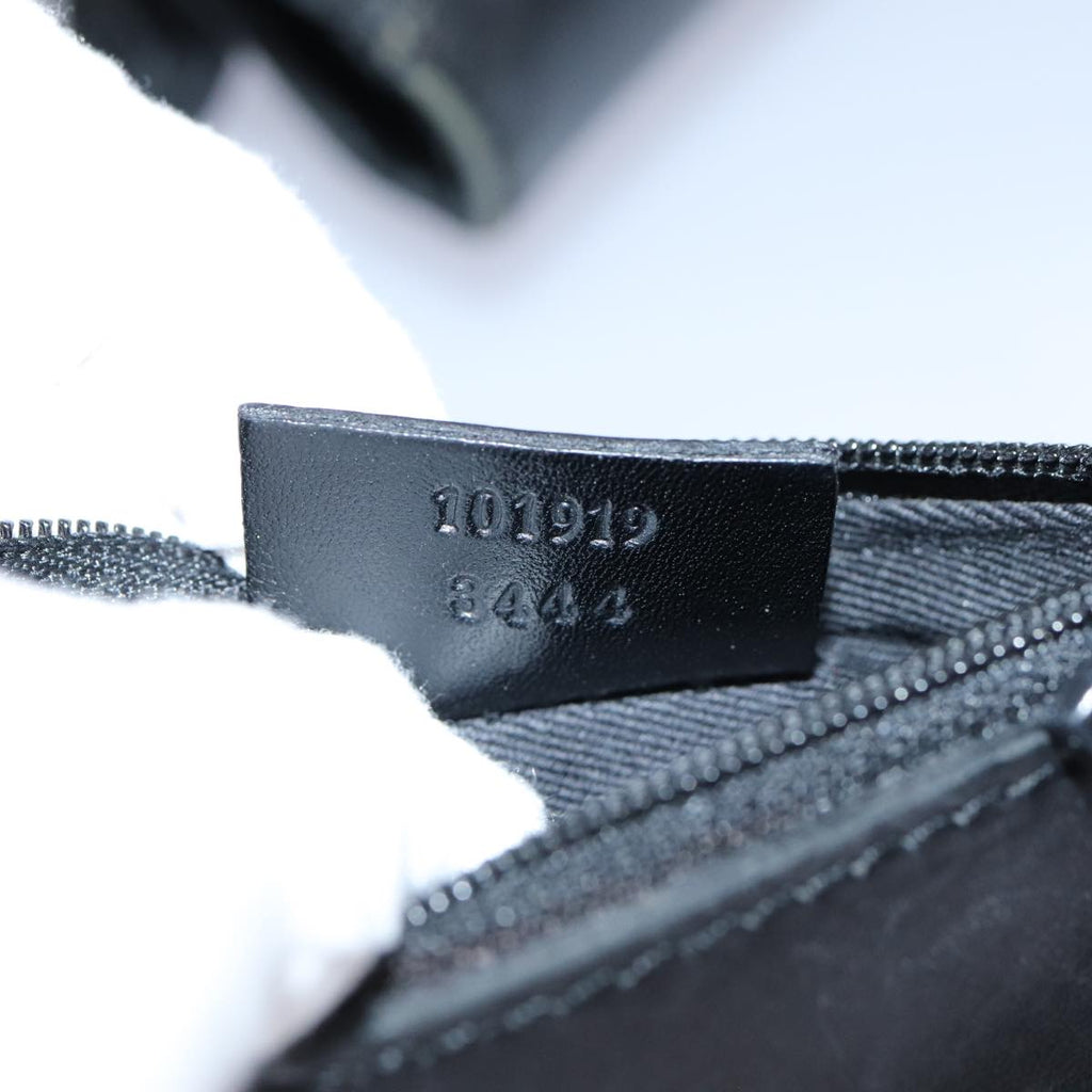 GUCCI GG Canvas Hand Bag Black 101919 82264