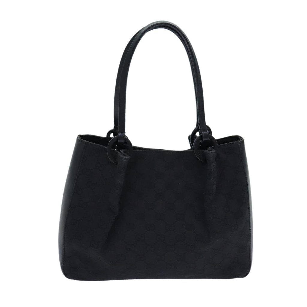 GUCCI GG Canvas Hand Bag Black 101919 82264