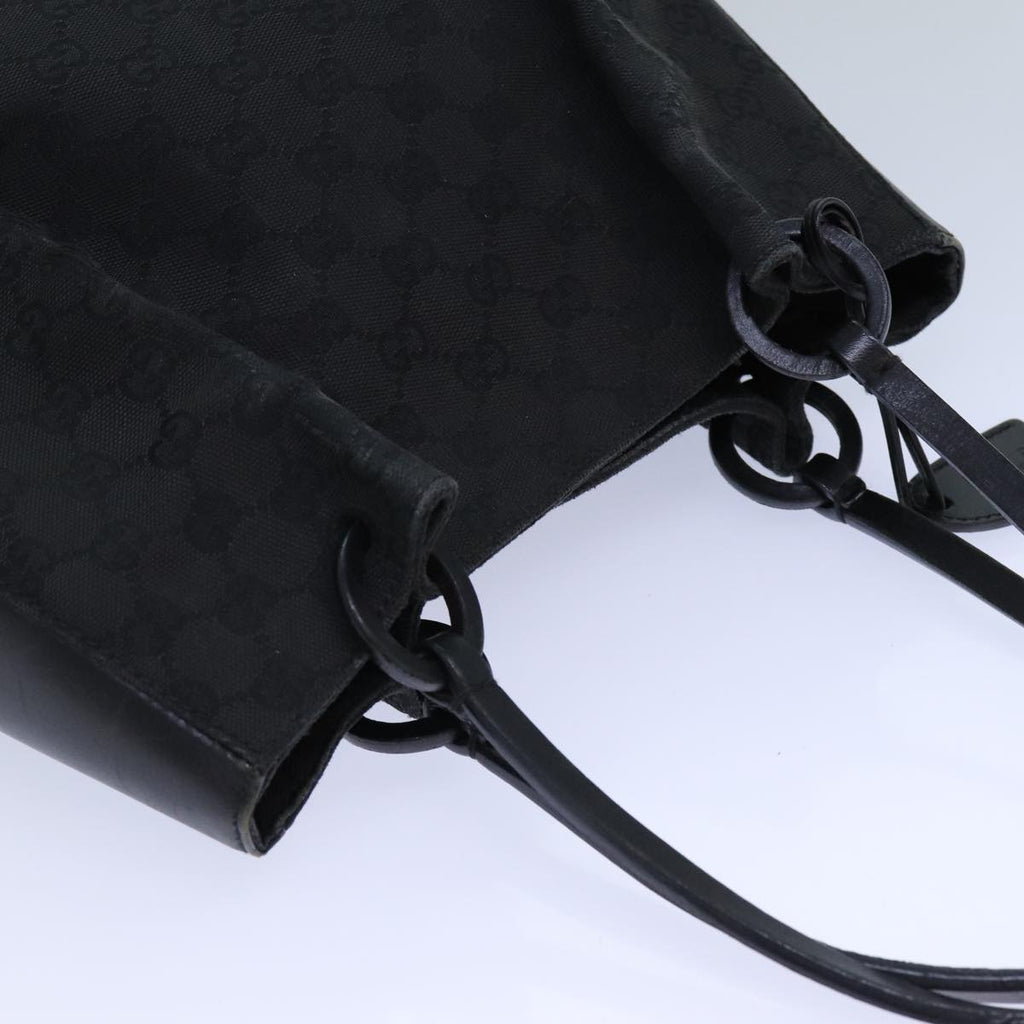 GUCCI GG Canvas Hand Bag Black 101919 82264