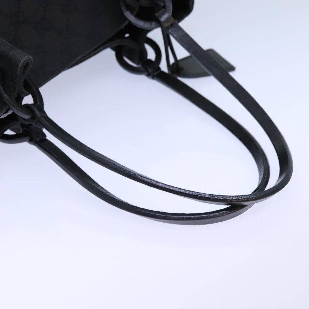 GUCCI GG Canvas Hand Bag Black 101919 82264