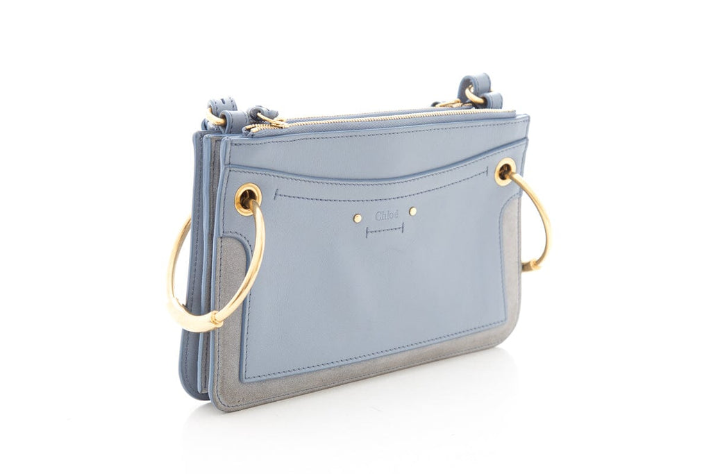 Chloe Blue Mini Roy Cross-Body