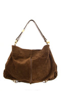 Jimmy Choo Brown Suede Shoulder Bag