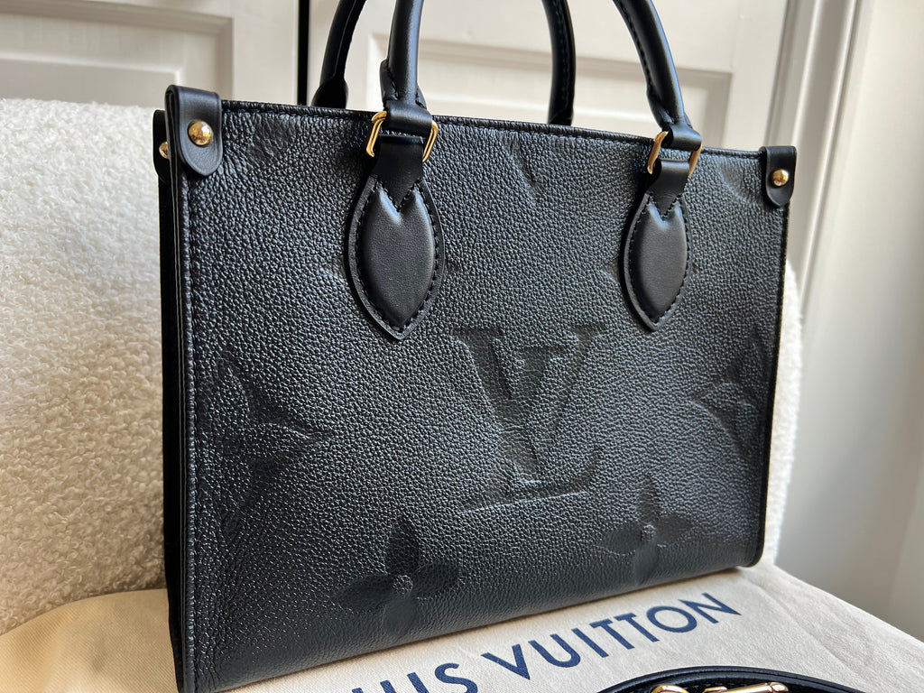 Louis Vuitton On the Go Black PM Empreinte (RRP £2,420)