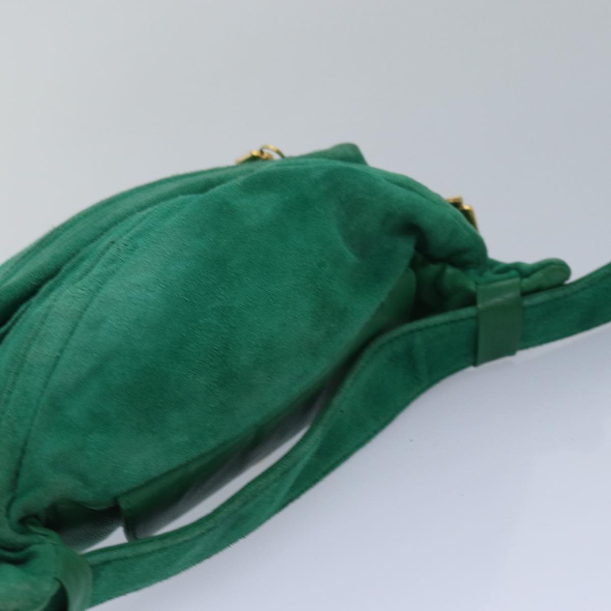 GUCCI Waist bag Suede Leather Green 039 115 0250 82696