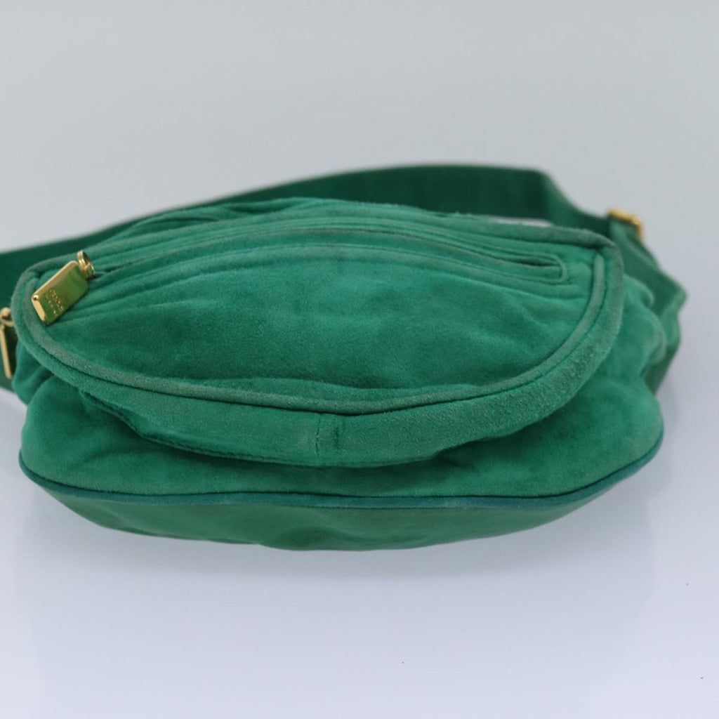 GUCCI Waist bag Suede Leather Green 039 115 0250 82696