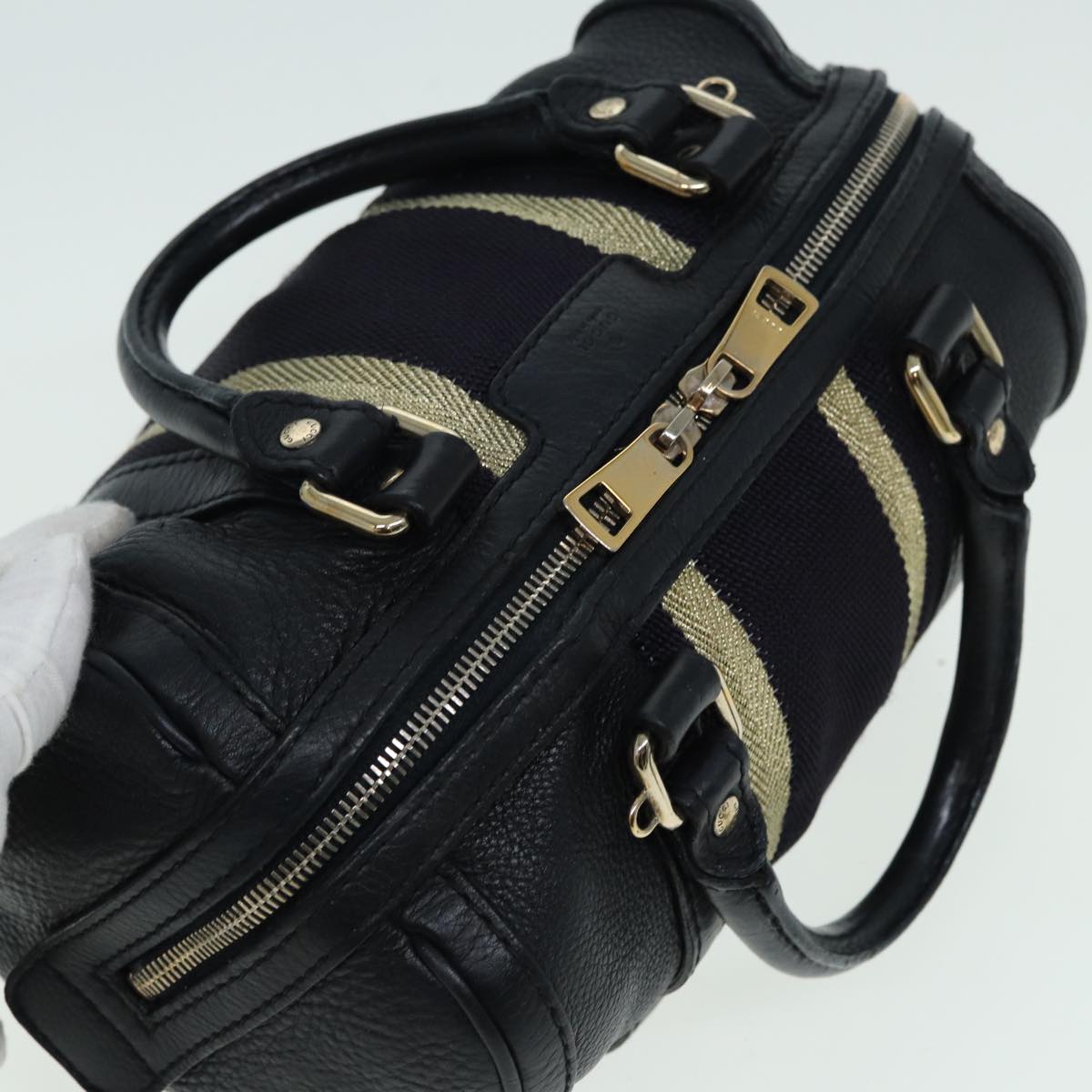 GUCCI Mini Boston Bag Leather 2way Black 269876 82699