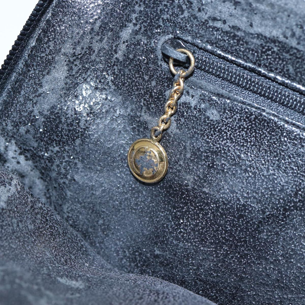 GUCCI Bamboo Hand Bag Leather 2way Black 000 090 0290 82700