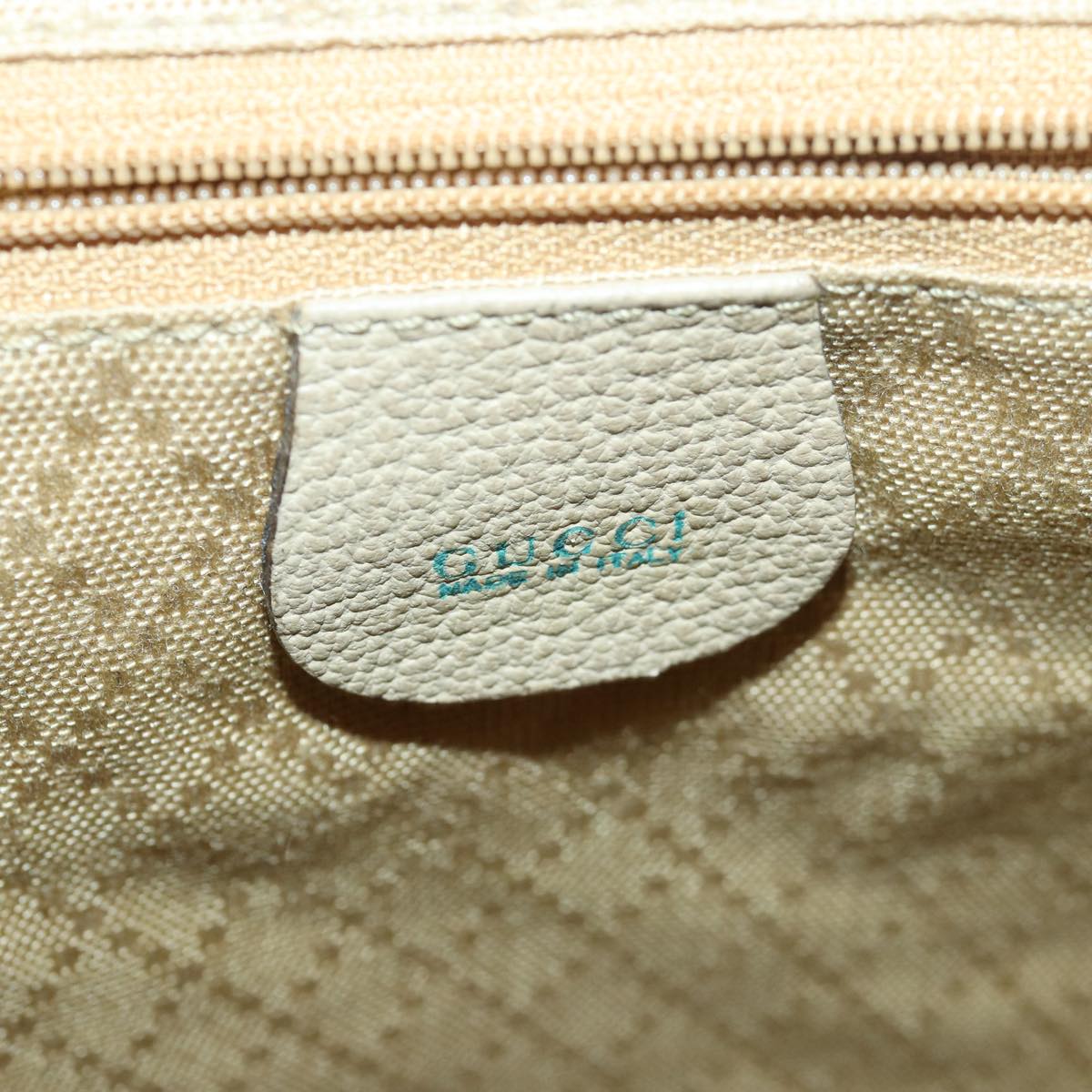 GUCCI Bamboo Backpack Suede Beige 003 2058 0016 82702