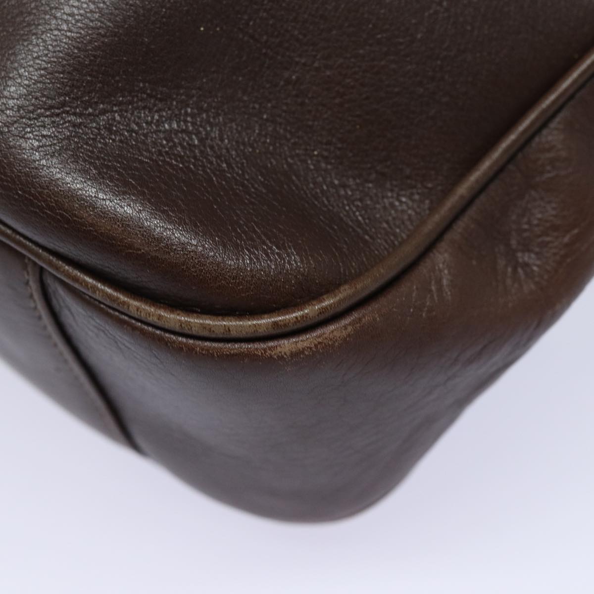 GUCCI Bamboo Shoulder Bag Leather 2way Brown 001 0166 1638 82704