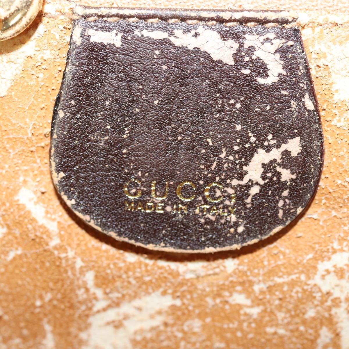 GUCCI Bamboo Shoulder Bag Leather 2way Brown 001 0166 1638 82704