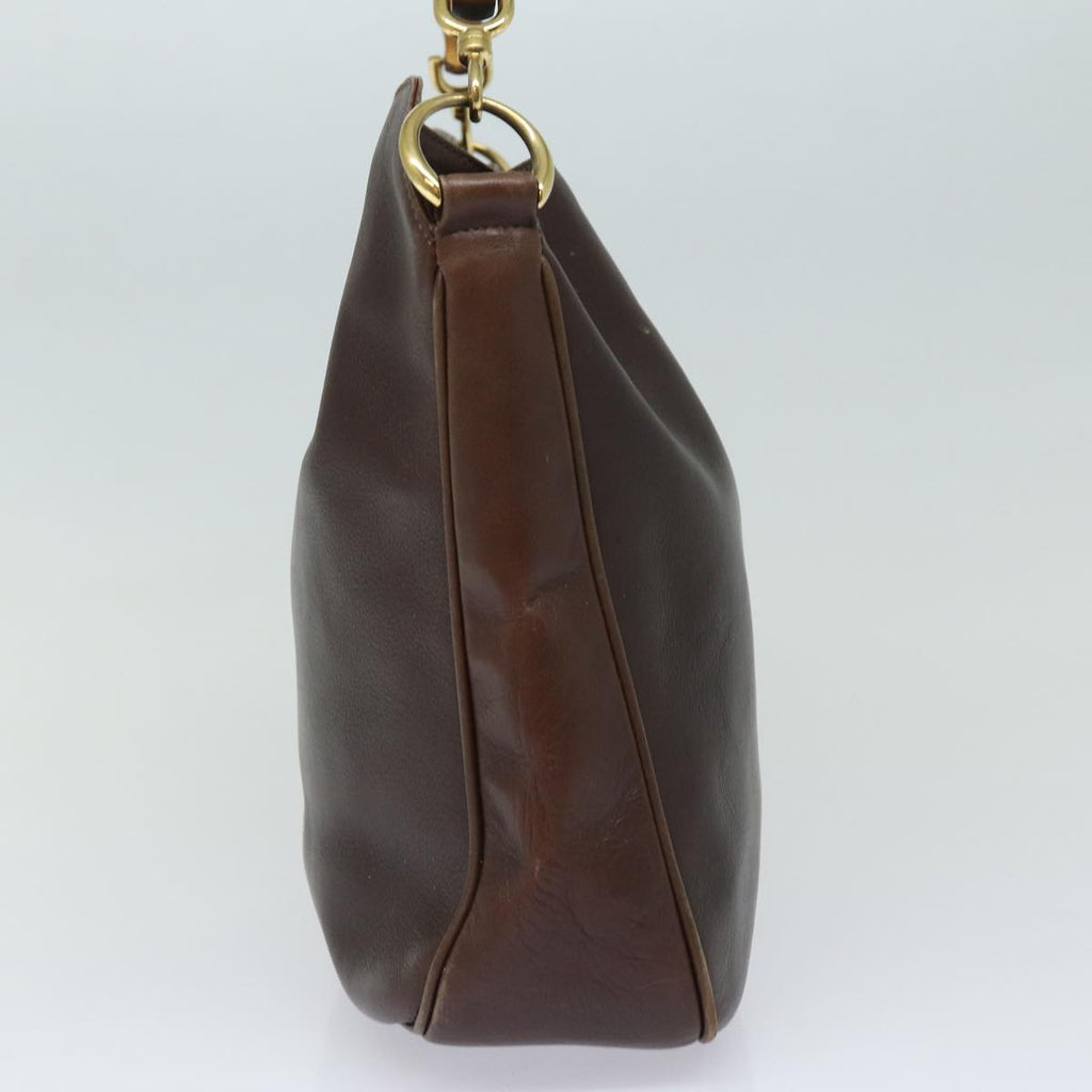 GUCCI Bamboo Shoulder Bag Leather 2way Brown 001 0166 1638 82704