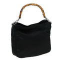GUCCI Bamboo Shoulder Bag Nylon Black 001 1781 1638 82705