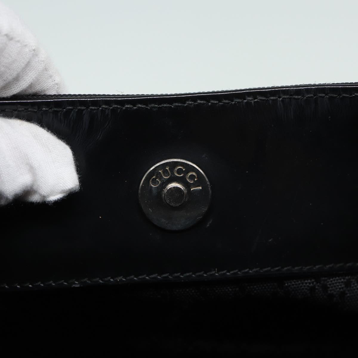 GUCCI Bamboo Shoulder Bag Nylon Black 001 1781 1638 82705