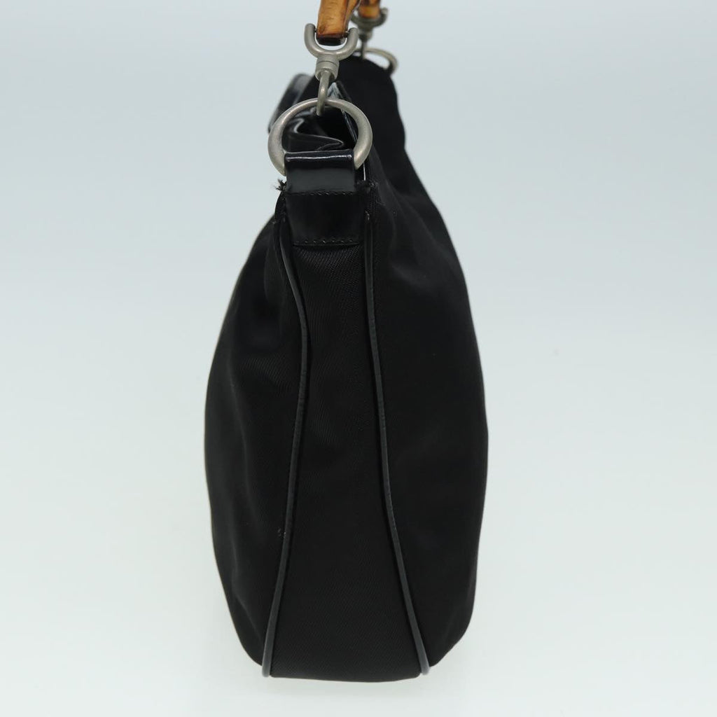 GUCCI Bamboo Shoulder Bag Nylon Black 001 1781 1638 82705