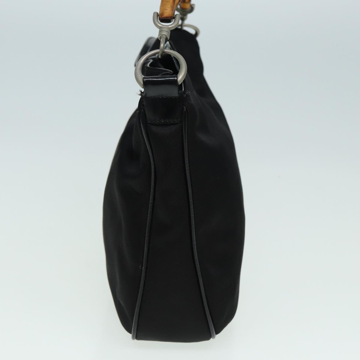 GUCCI Bamboo Shoulder Bag Nylon Black 001 1781 1638 82705