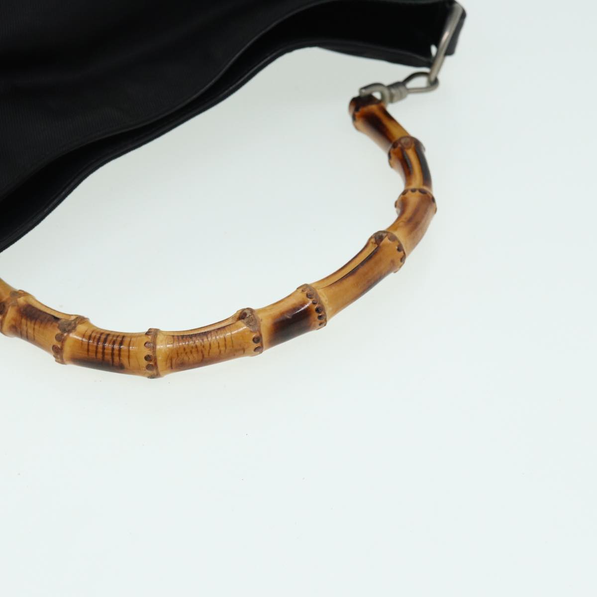 GUCCI Bamboo Shoulder Bag Nylon Black 001 1781 1638 82705