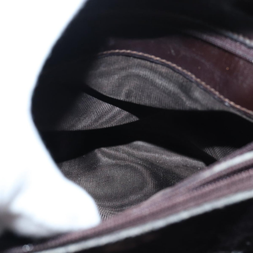 GUCCI Bamboo Hand Bag Suede Brown 002 1095 0260 82706