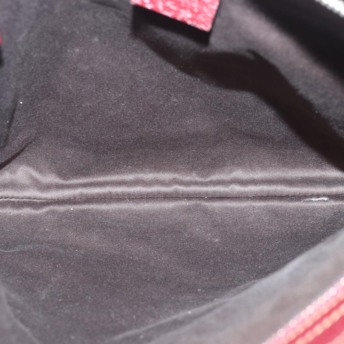 GUCCI GG Canvas Shoulder Bag Beige Red 113013 82709