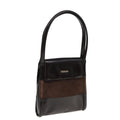 GUCCI Tote Bag Enamel Suede Brown 82713