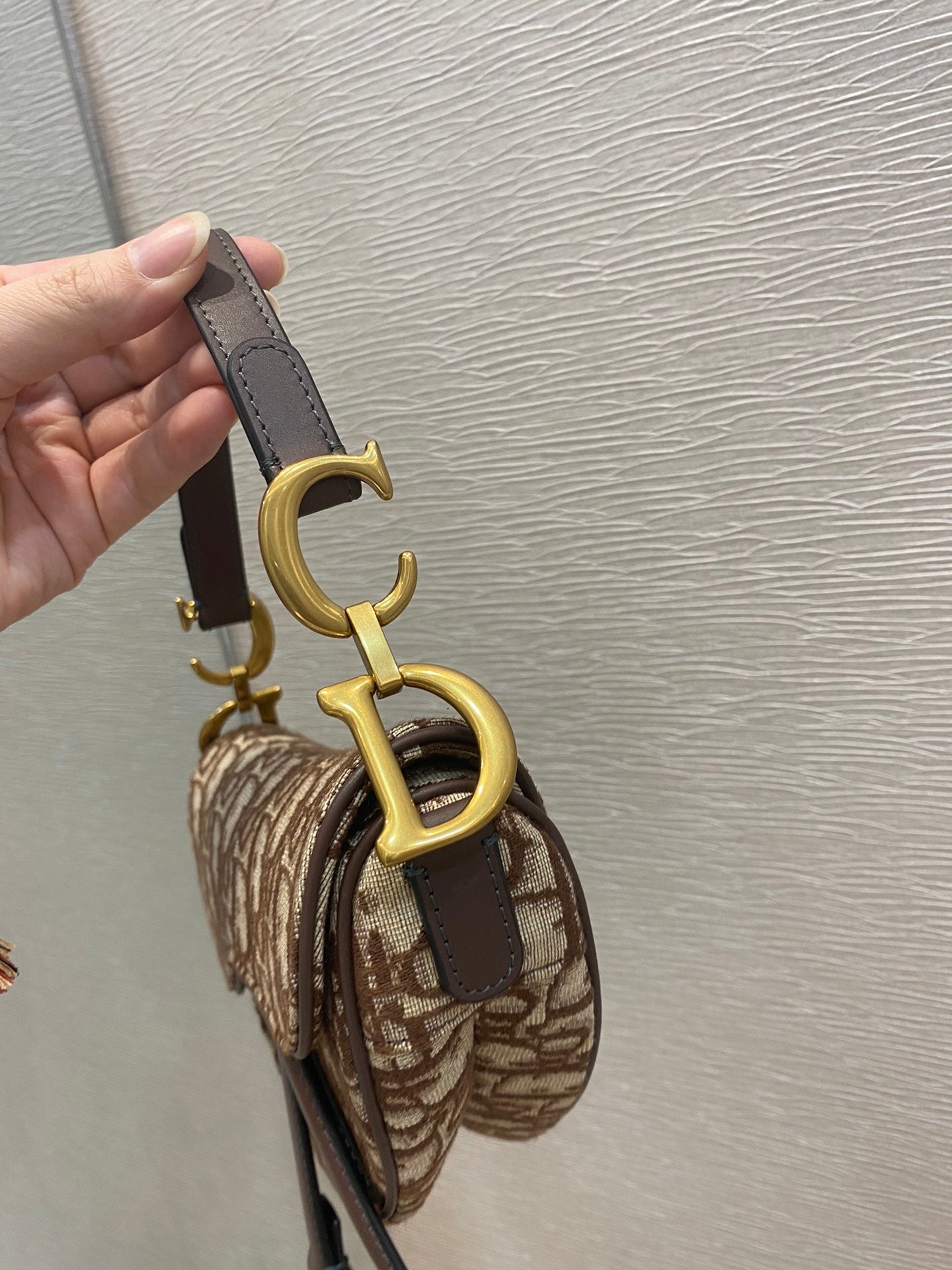 GLAMI Brown Mini Saddle Bag For Women 21cm/7in CD