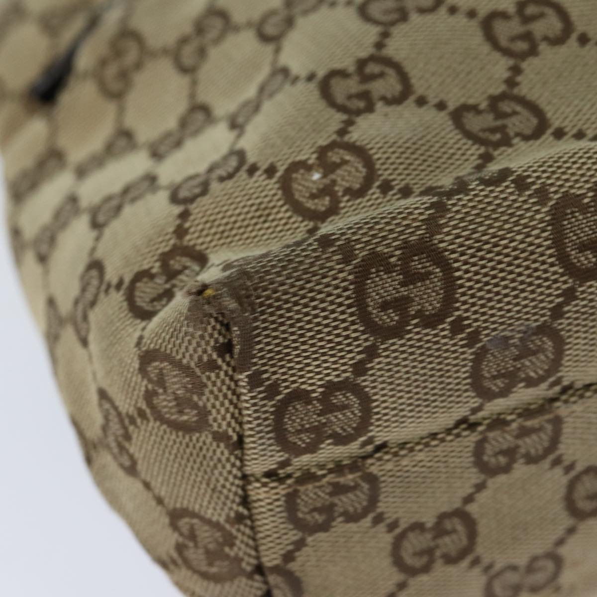 GUCCI GG Canvas Shoulder Bag Beige 002 1075 82821