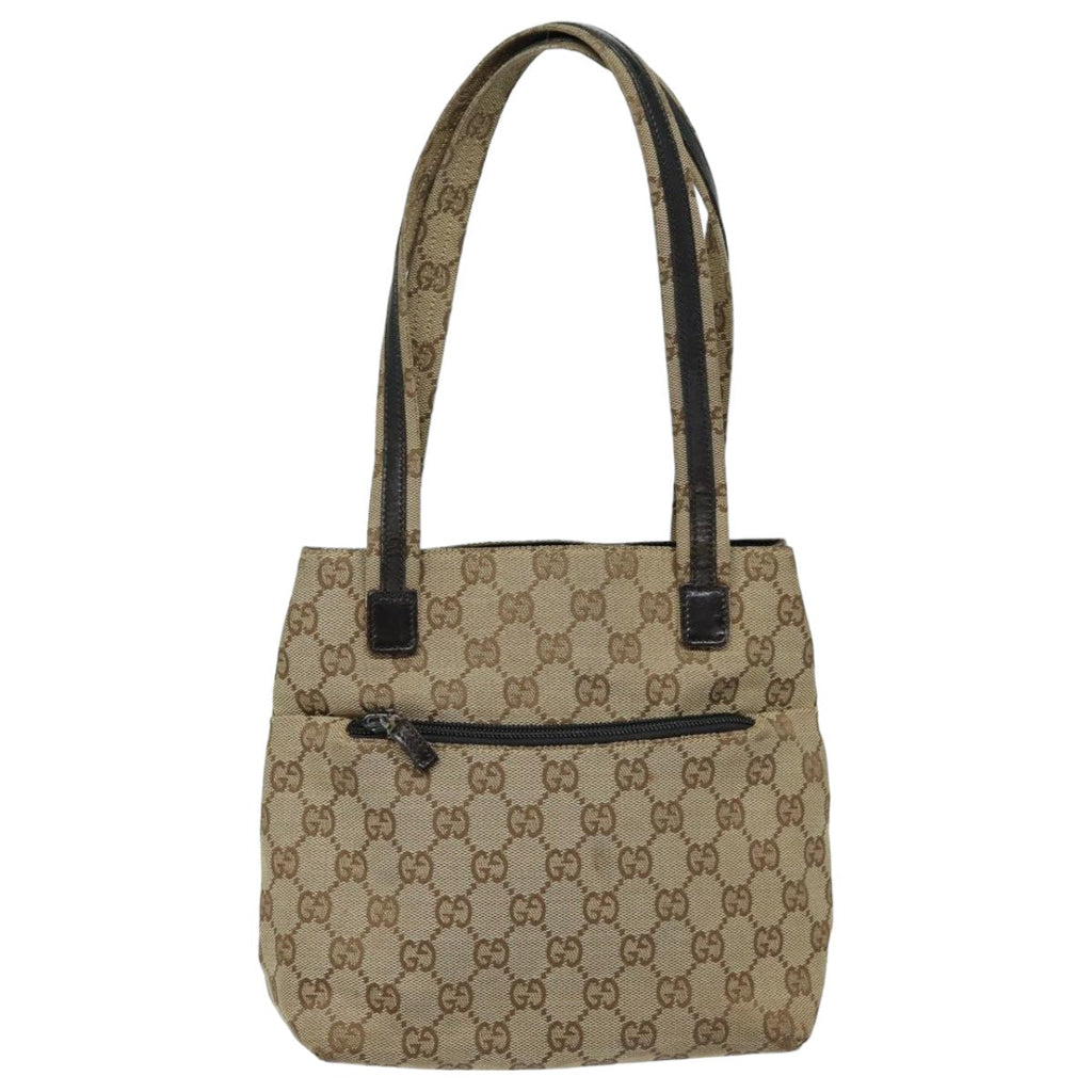 GUCCI GG Canvas Shoulder Bag Beige 002 1075 82821