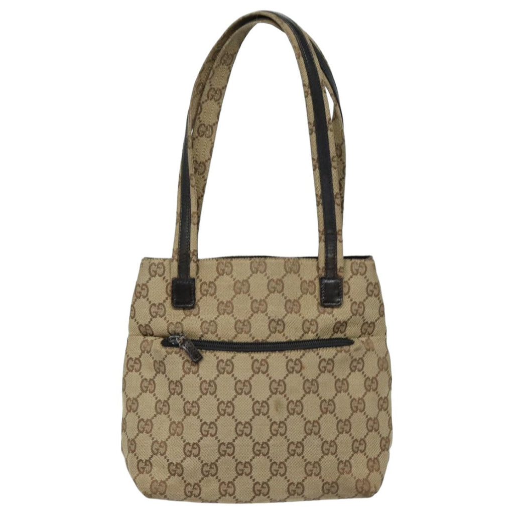 GUCCI GG Canvas Shoulder Bag Beige 002 1075 82821