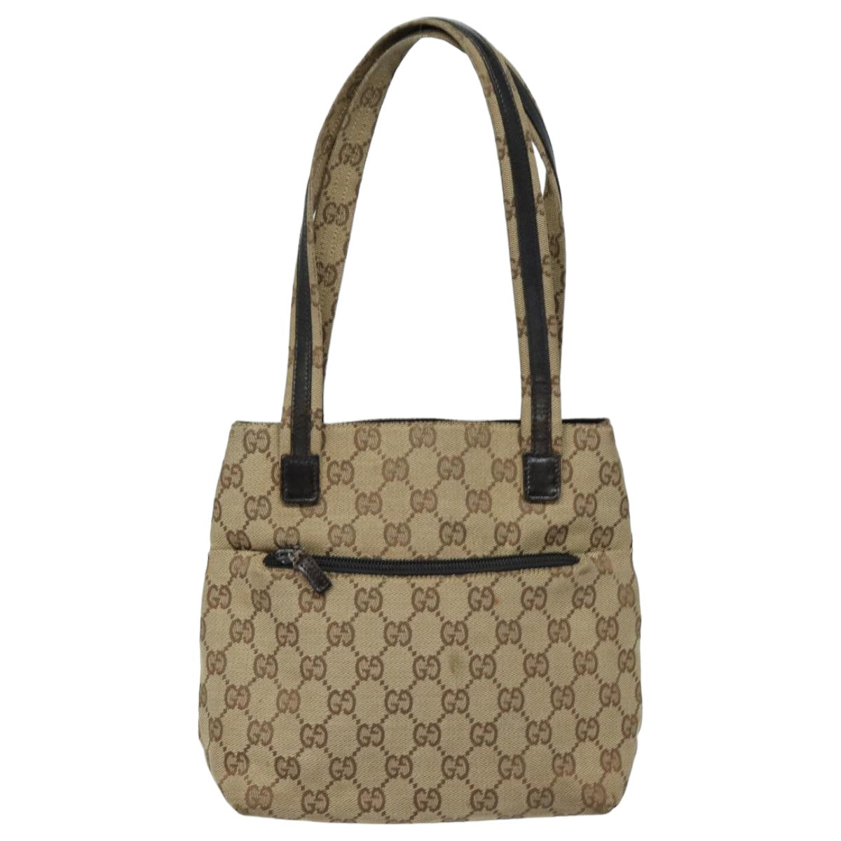 GUCCI GG Canvas Shoulder Bag Beige 002 1075 82821