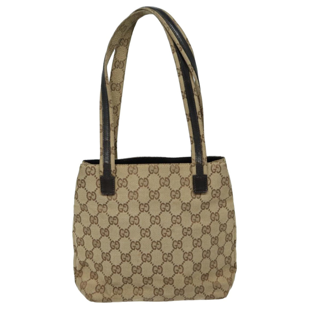 GUCCI GG Canvas Shoulder Bag Beige 002 1075 82821
