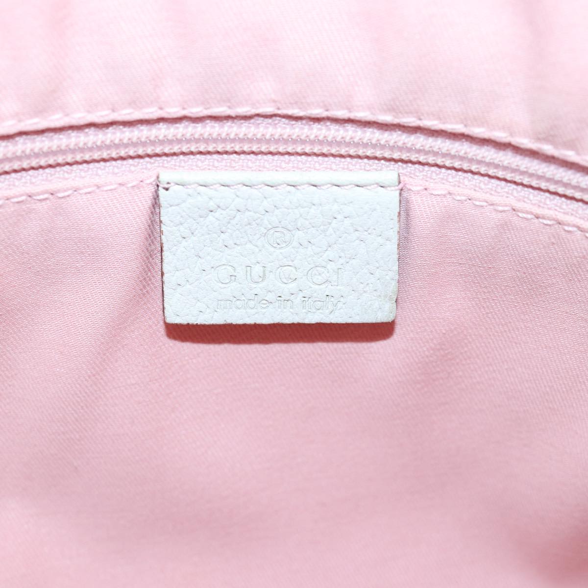 GUCCI GG Canvas Shoulder Bag Pink White 130738 82824