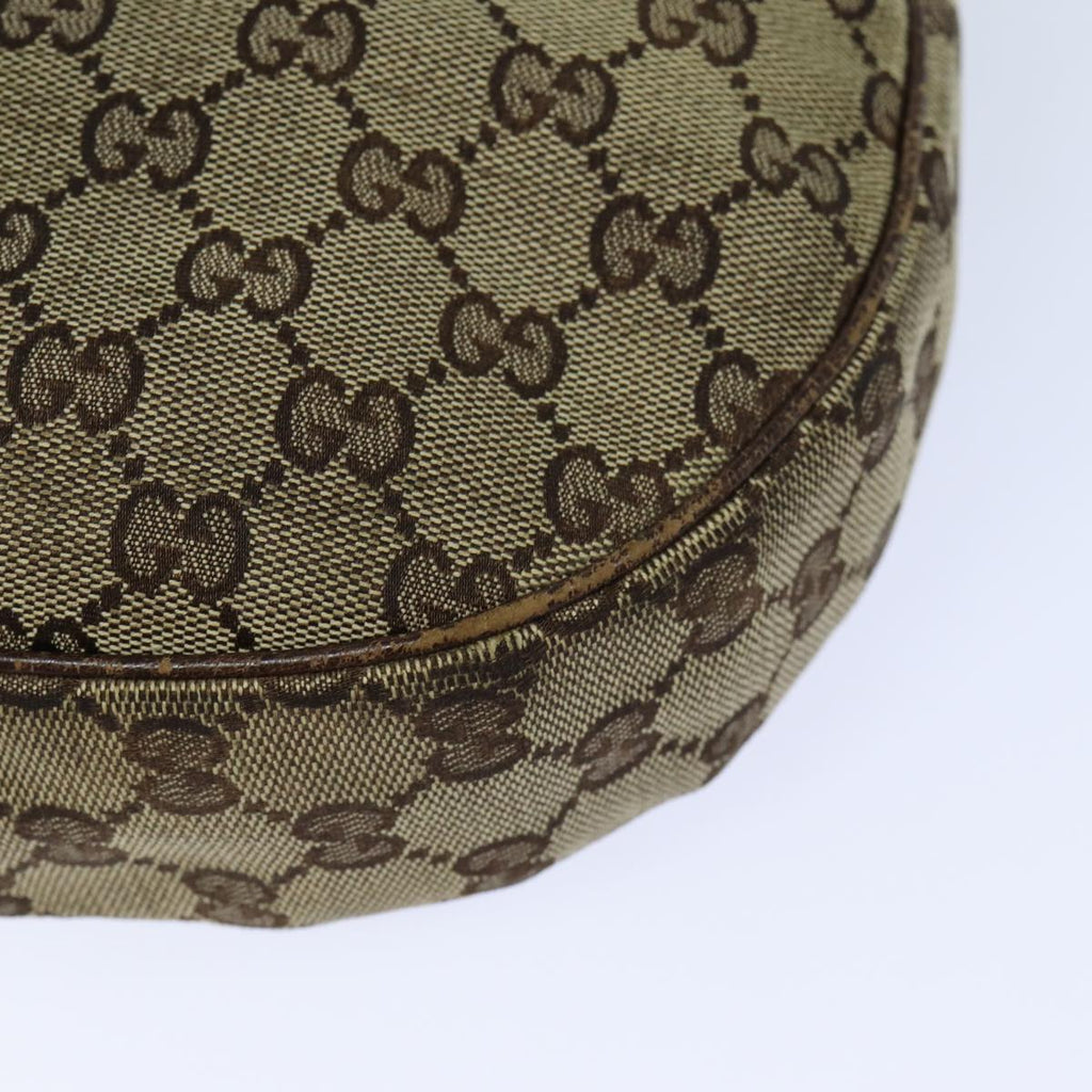 GUCCI GG Canvas Shoulder Bag Beige Brown 122709 82825