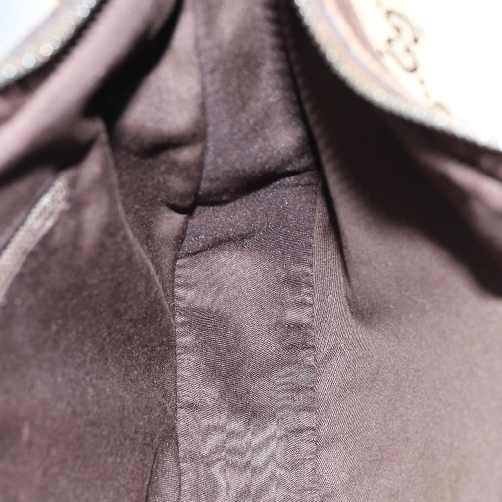 GUCCI GG Canvas Shoulder Bag Beige Brown 122709 82825