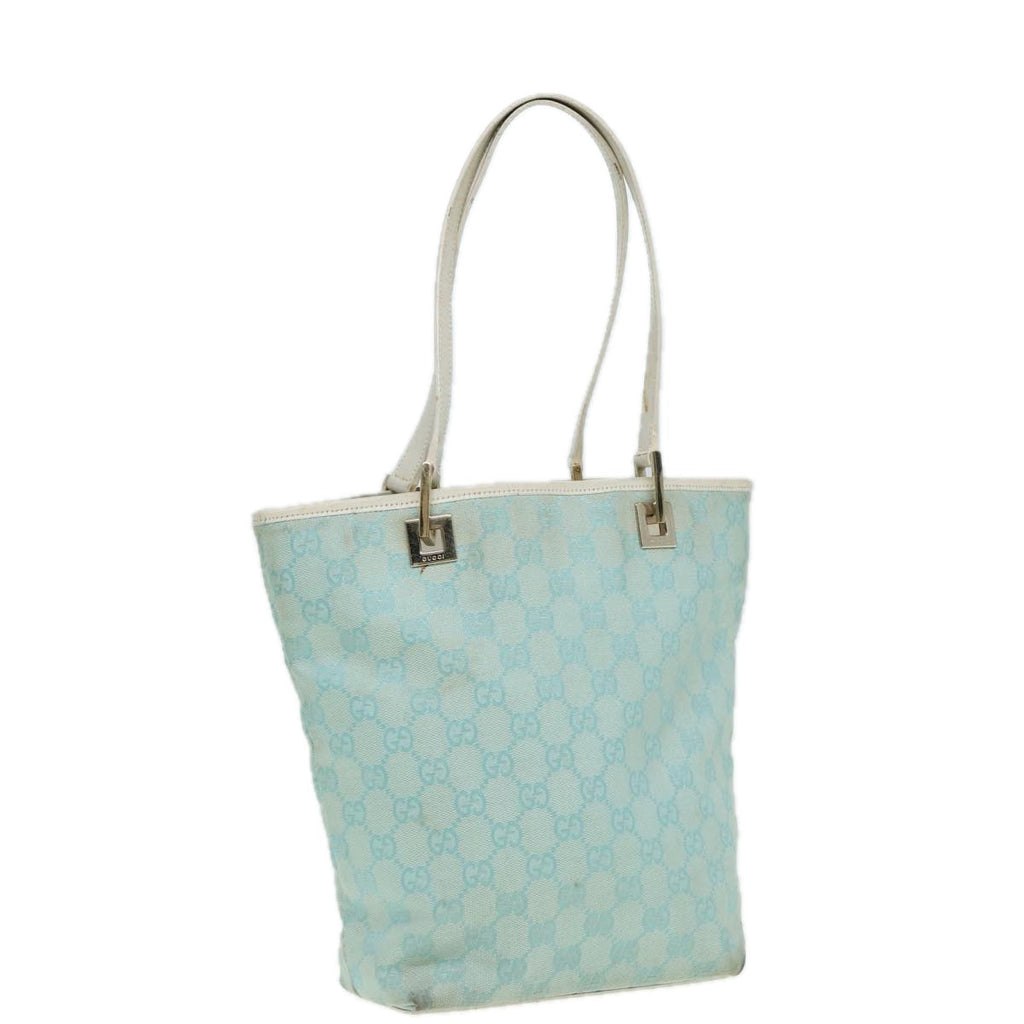 GUCCI GG Canvas Shoulder Bag Blue White 002 1099 82826