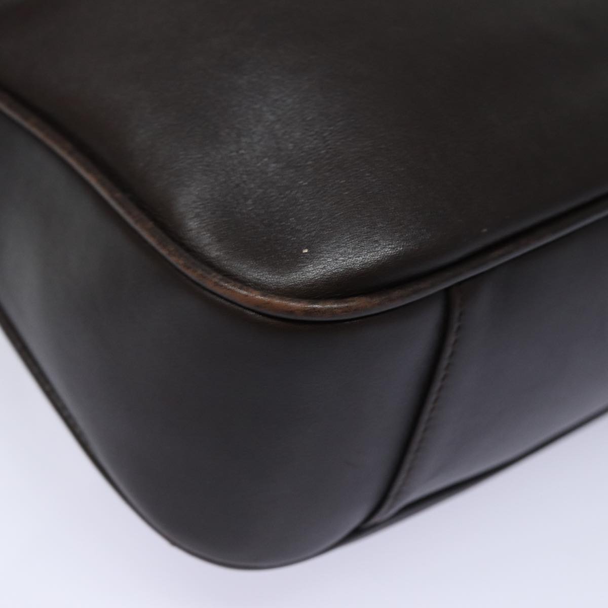 GUCCI Bamboo Hand Bag Leather 2way Brown 001 1638 82830