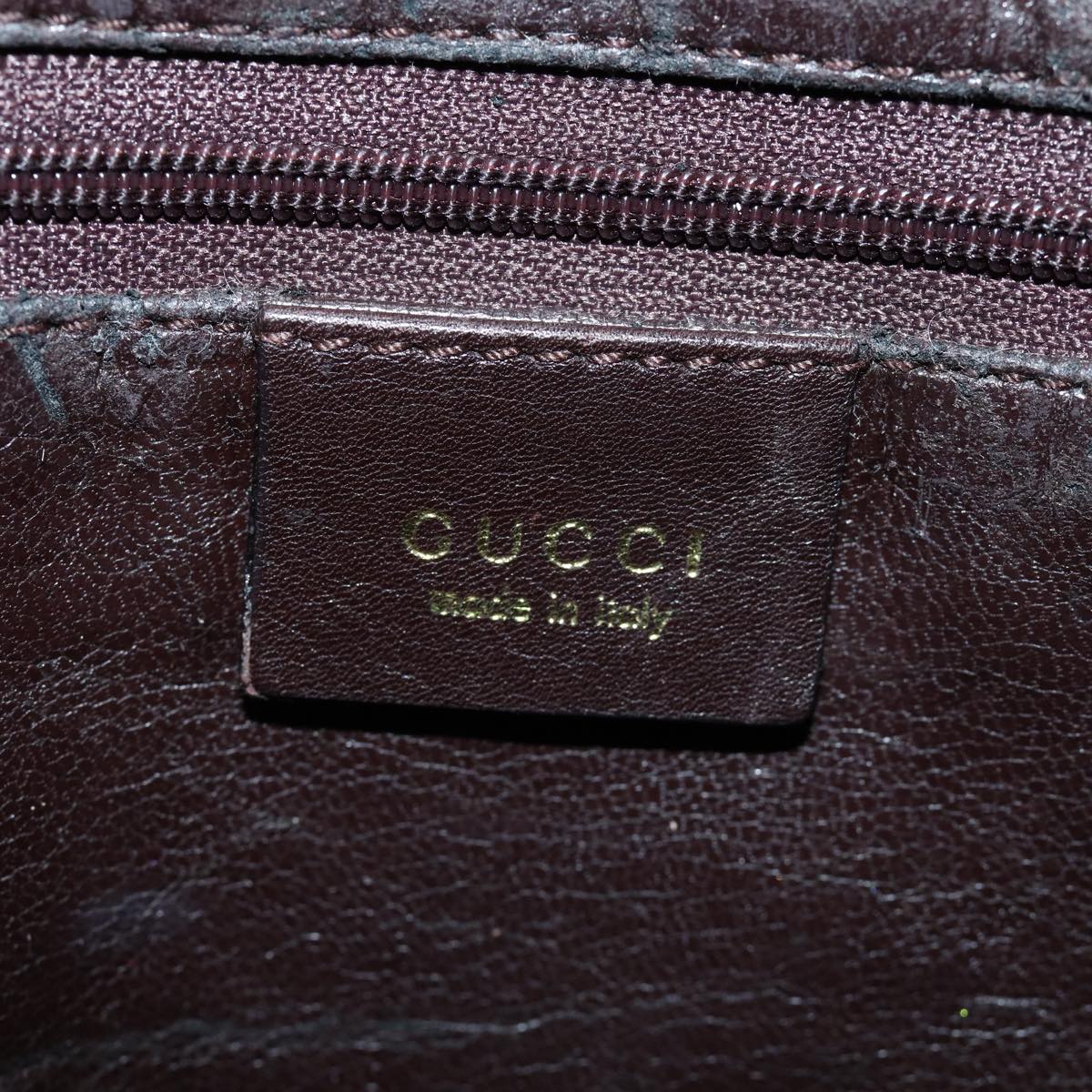 GUCCI Bamboo Hand Bag Leather 2way Brown 001 1638 82830