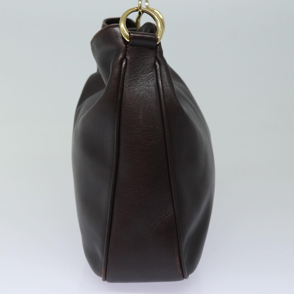 GUCCI Bamboo Hand Bag Leather 2way Brown 001 1638 82830