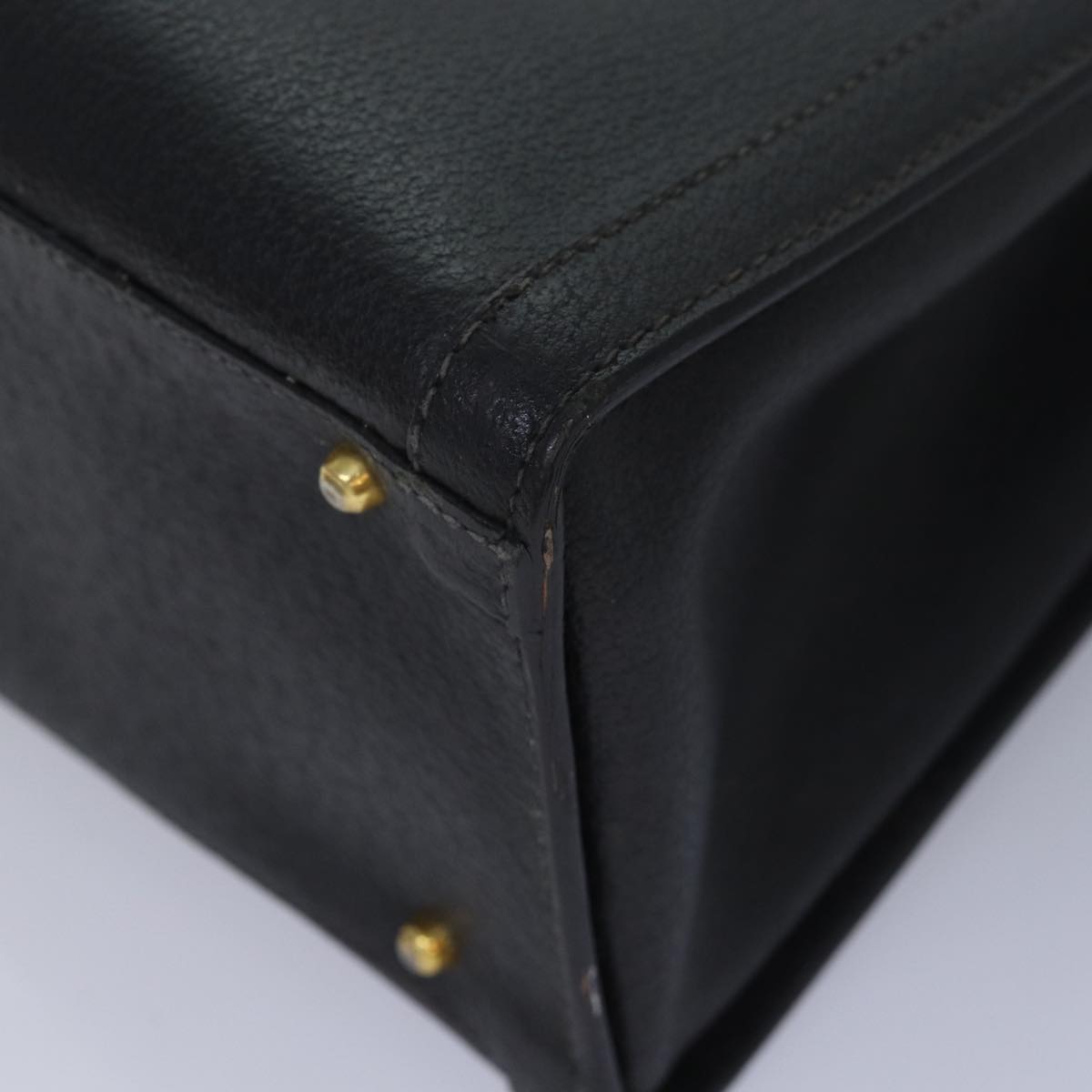 GUCCI Bamboo Hand Bag Leather Black 002 123 0260 82832