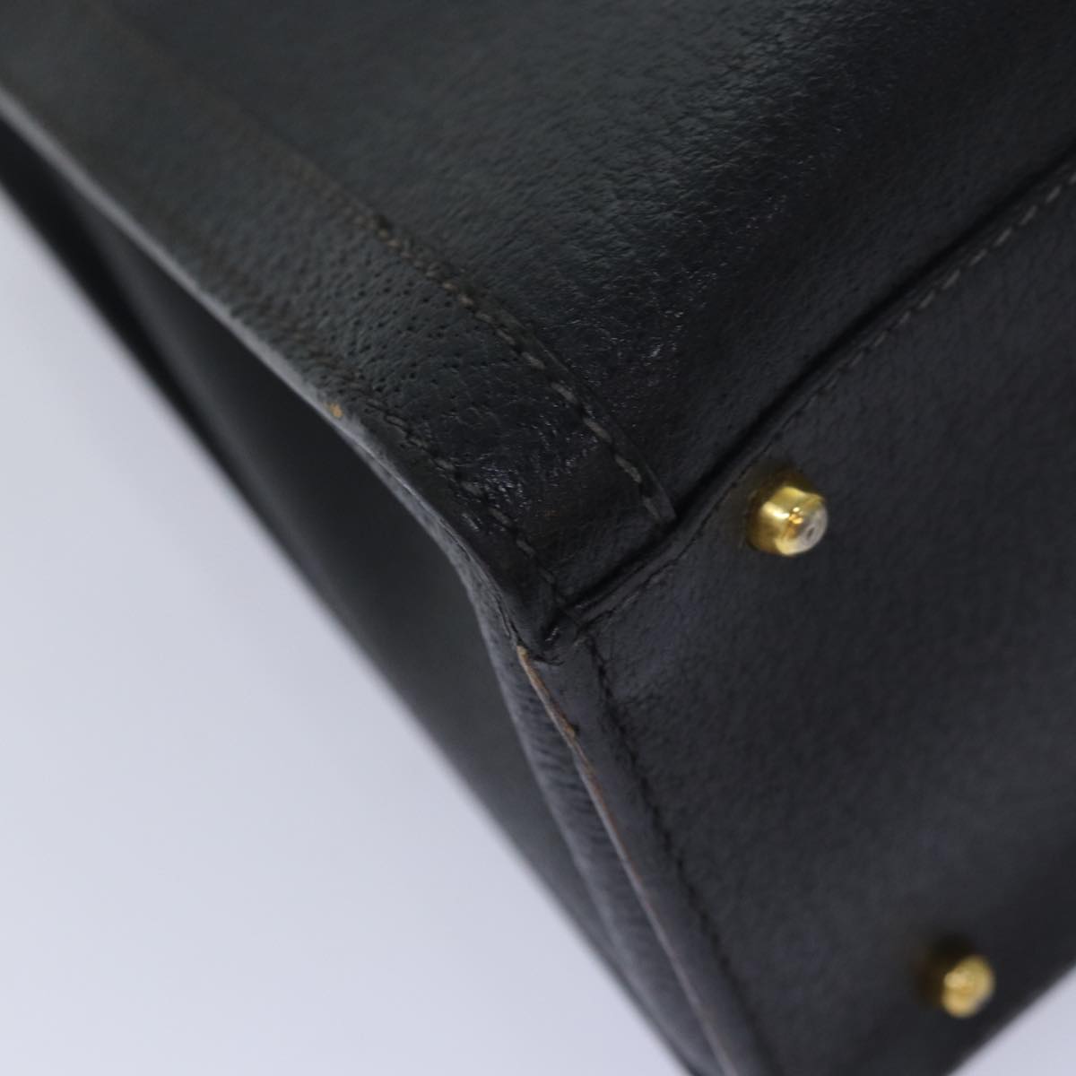 GUCCI Bamboo Hand Bag Leather Black 002 123 0260 82832